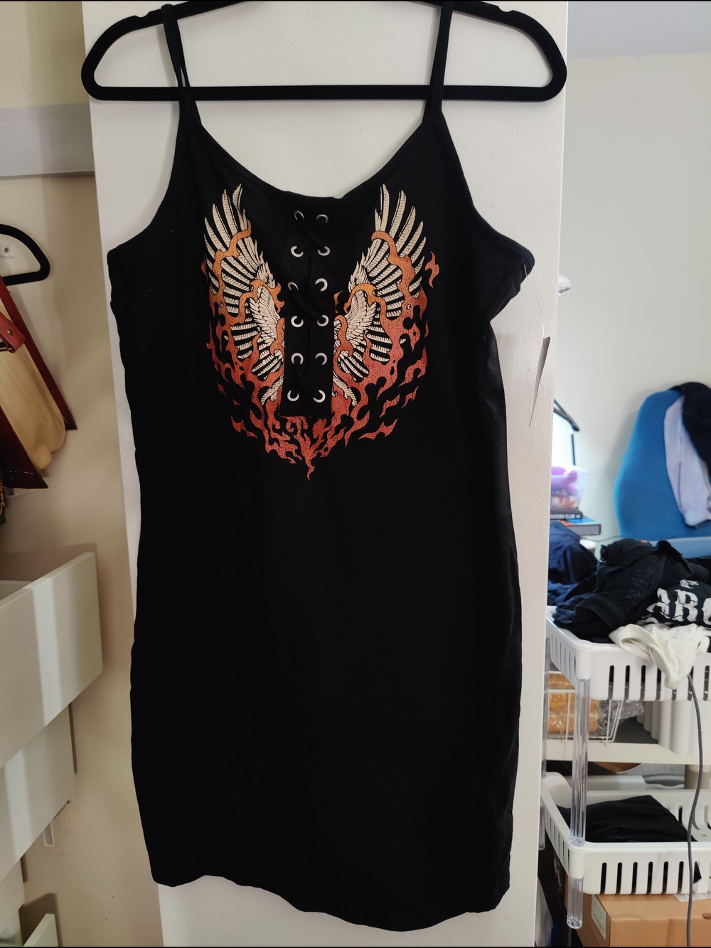 Torrid Mini Foxy Lace Up Cami Dress - 1X - Picture 2 of 5